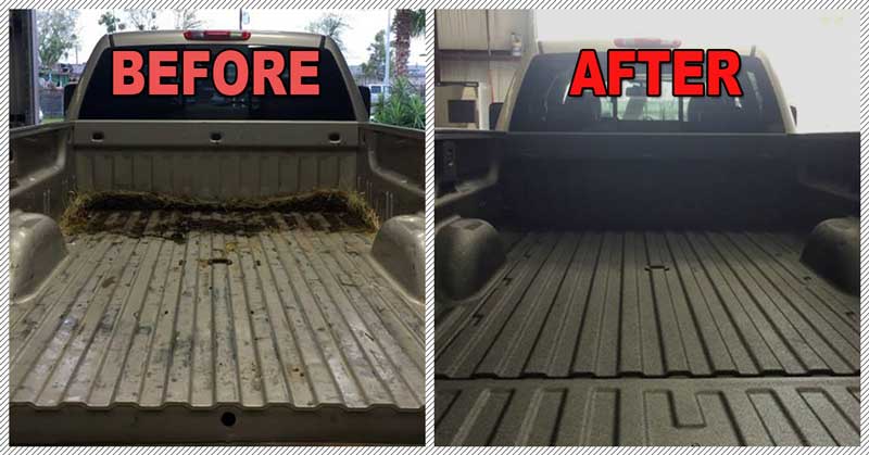 Spray Bedliner Before and After